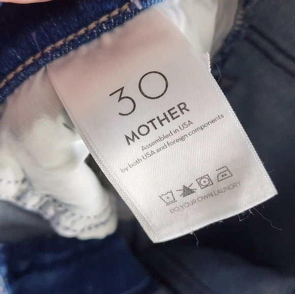 Mother Denim Blue Distressed Women's Jeans - Picture 5 of 7